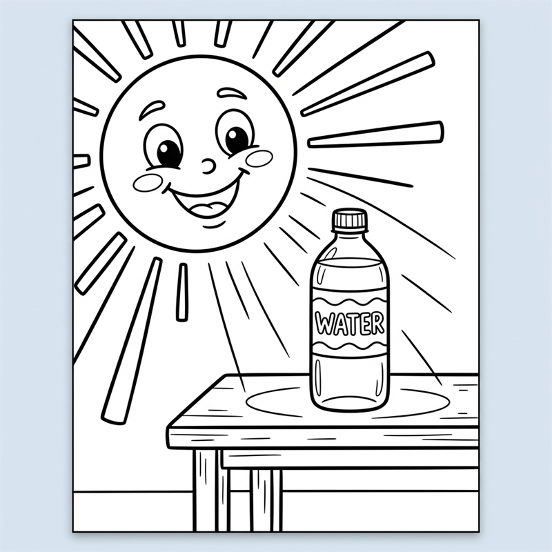 Sun cleaning water